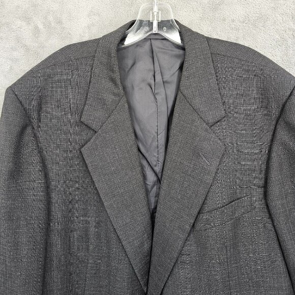 Hickey Freeman Suit Jacket Blazer 48R Grey Tasmanian Wool Loro Piana Super 120s - Picture 5 of 14